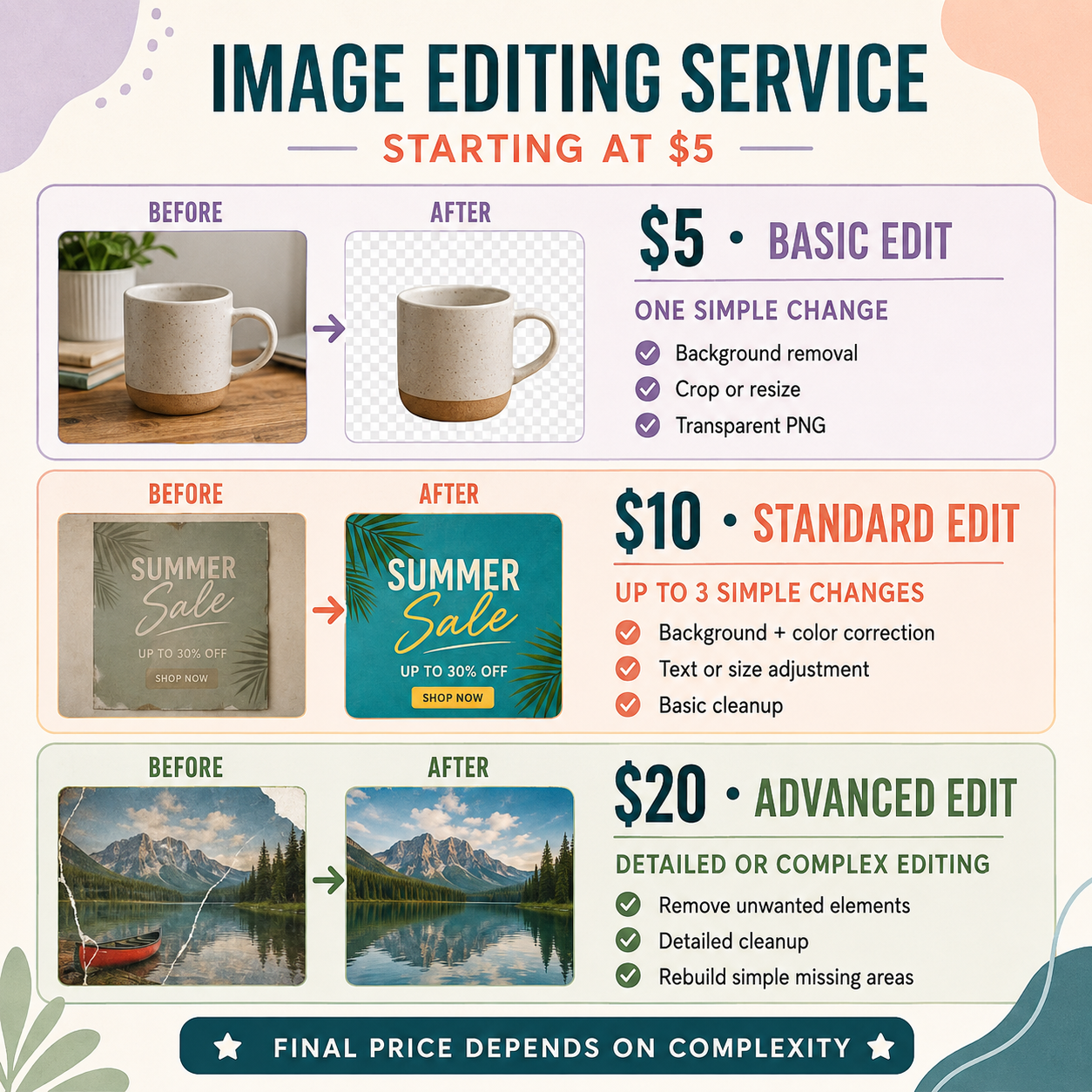 Image Editing & Artwork Preparation Service