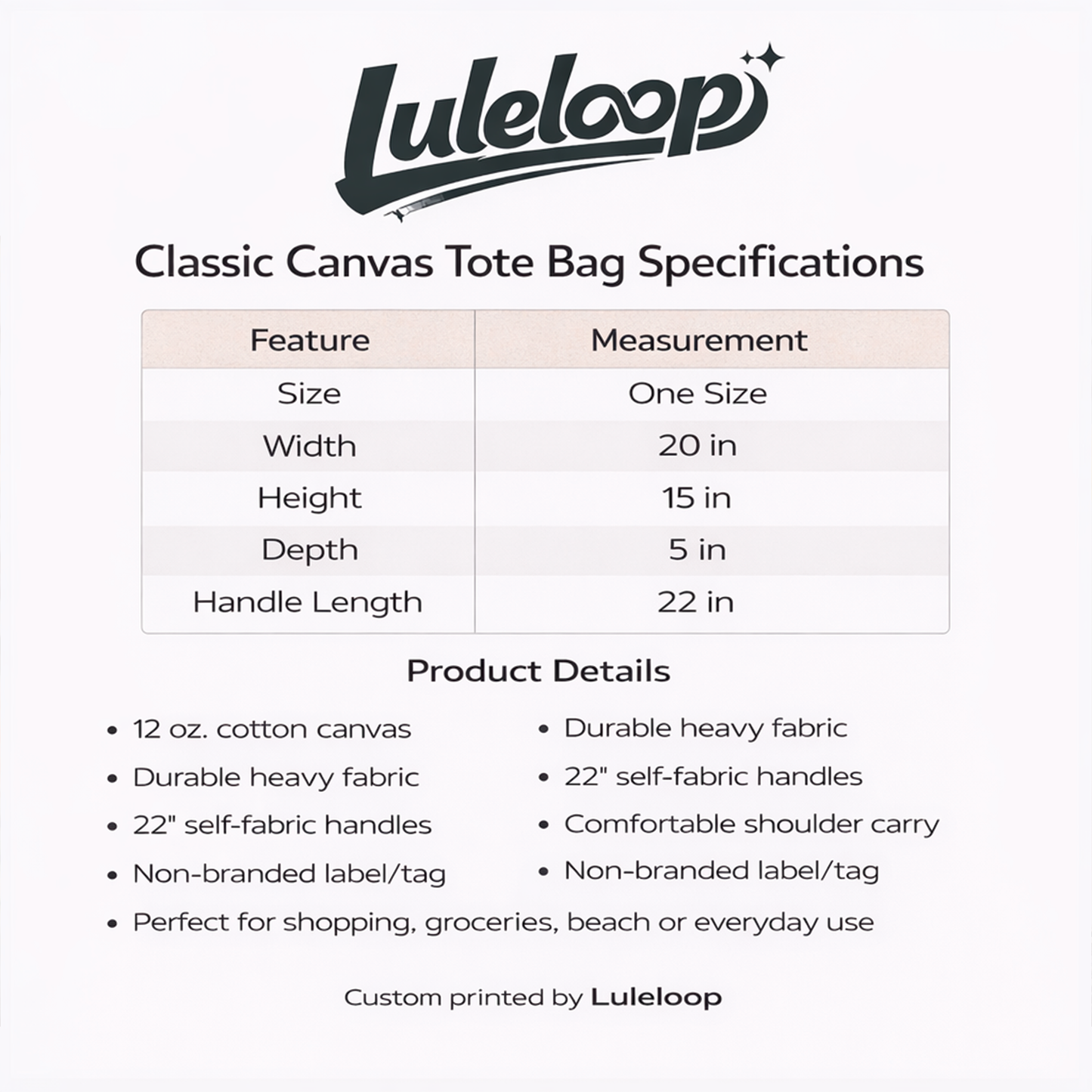 Custom Tote Bag – Personalized Canvas Bag for Everyday Use