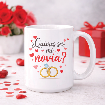 15 oz White Ceramic Mug – Custom Personalized Design