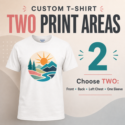 Camiseta personalizada | Algodón grueso y suave | Impresión de alta definición