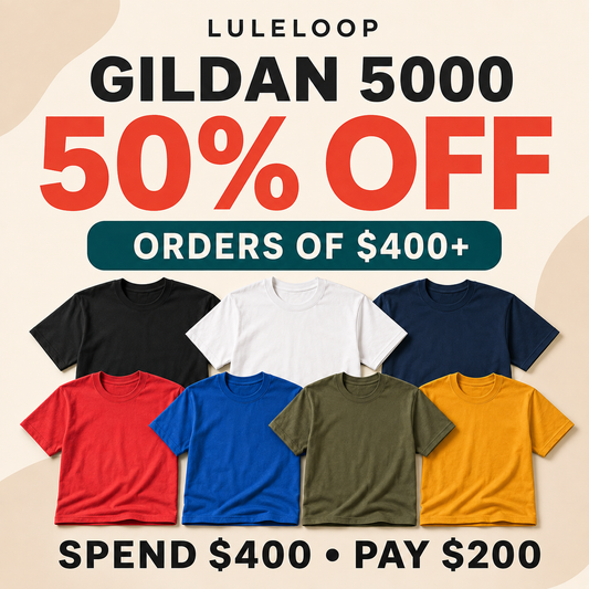 Gildan 5000 Heavy Cotton T-Shirt (S-5XL)