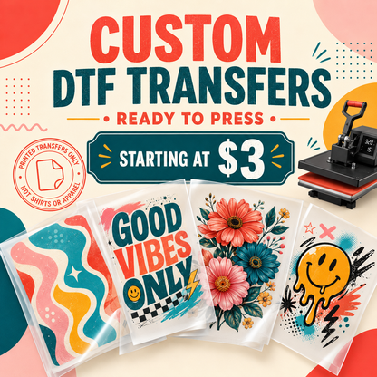 Custom DTF Transfers – Ready to Press
