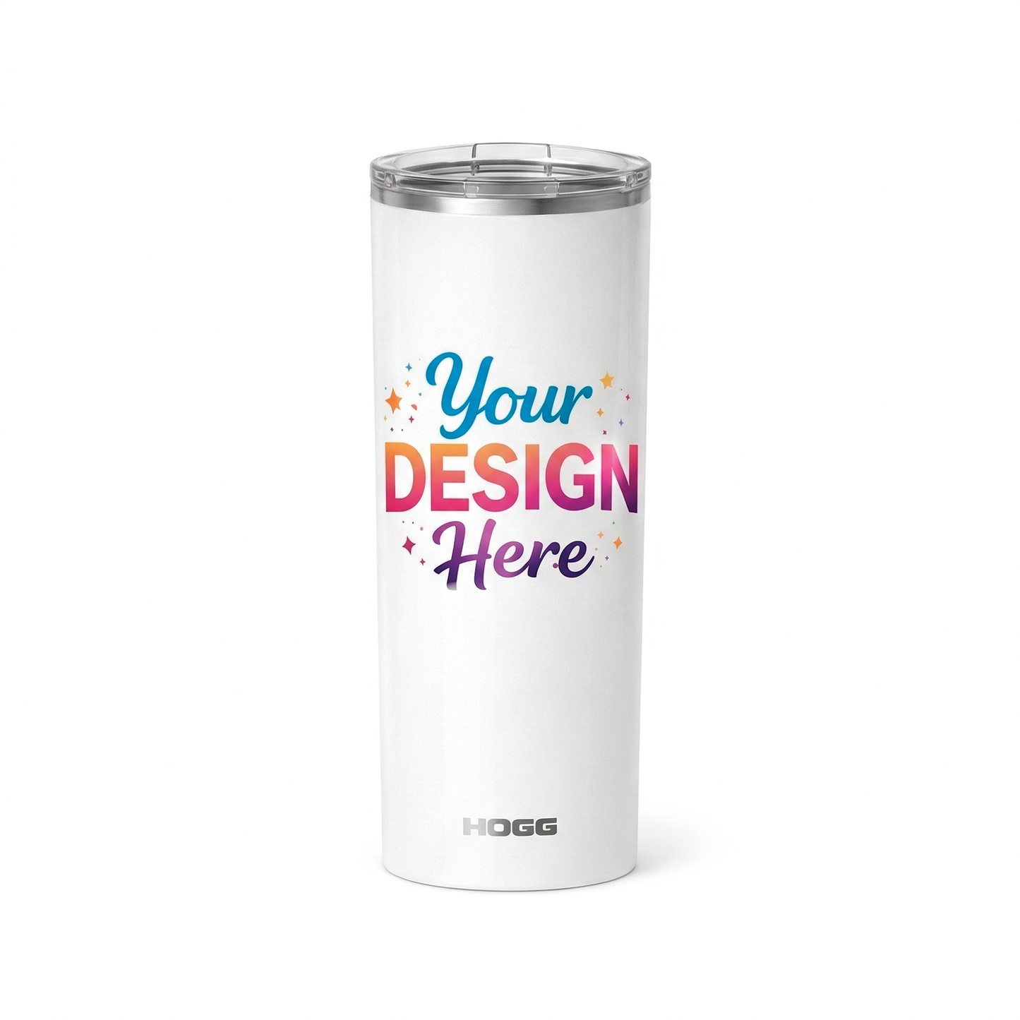 20 oz Skinny Tumbler – Custom Personalized Design with Lid & Straw