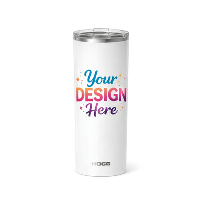 20 oz Skinny Tumbler – Custom Personalized Design with Lid & Straw