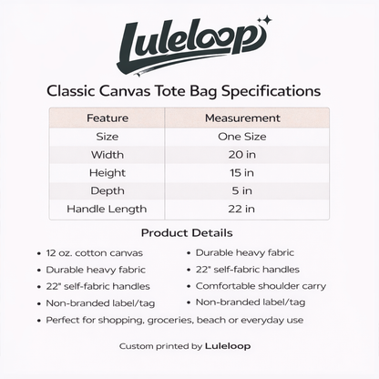 Custom Tote Bag – Personalized Canvas Bag for Everyday Use